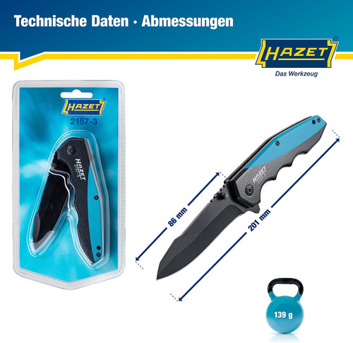 Hazet 2157 taschenmesser - hazet, 2157-3